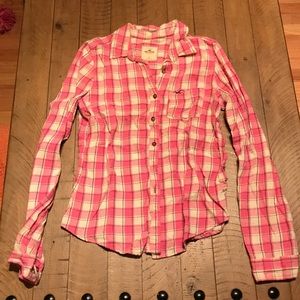 Hollister Plaid Button Up